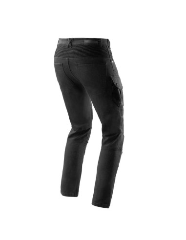 REBELHORN FASTER BLACK MOTO JEANS
