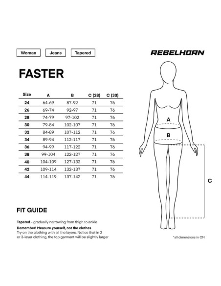 REBELHORN WOMEN'S FASTER MOTO JEANS