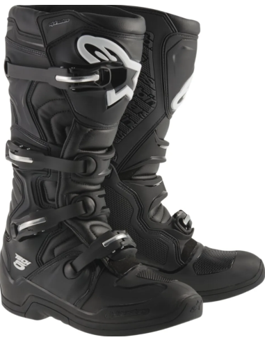 ALPINESTARS TECH 5 BLACK/WHITE KROSINIAI MOTO BATAI