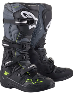 ALPINESTARS TECH 5 BLACK/GRAY CROSS MOTO BOOTS