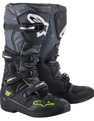 ALPINESTARS МОТОБОТИНКИ TECH 5 ЧЕРНЫЙ/СЕРЫЙ КРОСС
