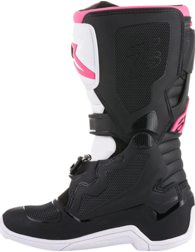 ALPINESTARS ЖЕНСКИЕ КРОССОВКИ STELLA TECH 3 BLACK/WHITE/PINK CROSS MOTO SHOES