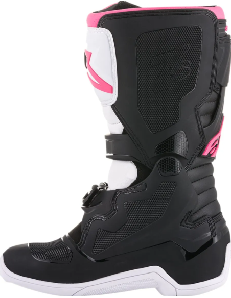 ALPINESTARS WOMEN'S STELLA TECH 3 BLACK/WHITE/PINK CROSS MOTO SHOES