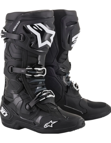 ALPINESTARS TECH 10 BLACK CROSS MOTO BOOTS