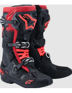 ALPINESTARS МОТОБОТИНКИ TECH 10 ЧЕРНЫЙ/КРАСНЫЙ КРОСС