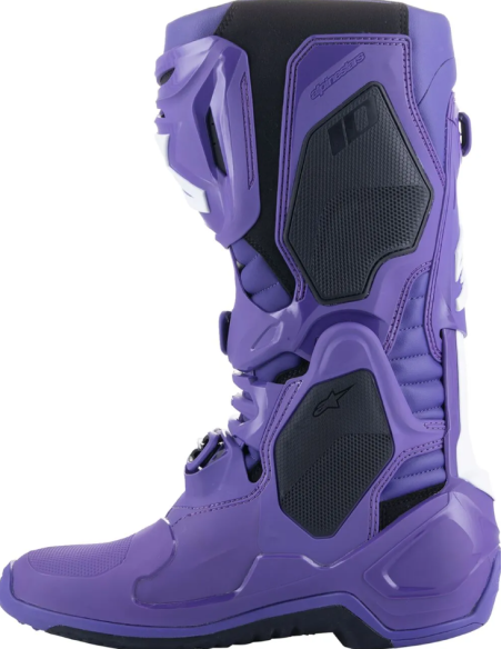 ALPINESTARS TECH 10 BLACK/VIOLET CROSS MOTO BOOTS