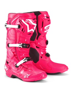 ALPINESTARS LIMITED EDITION DIVA TECH 10 PINK/WHITE CROSS MOTO BOOTS