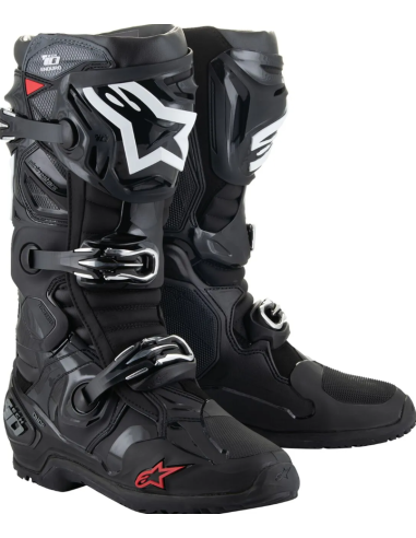 ALPINESTARS TECH 10 ENDURO BLACK CROSS MOTO BOOTS