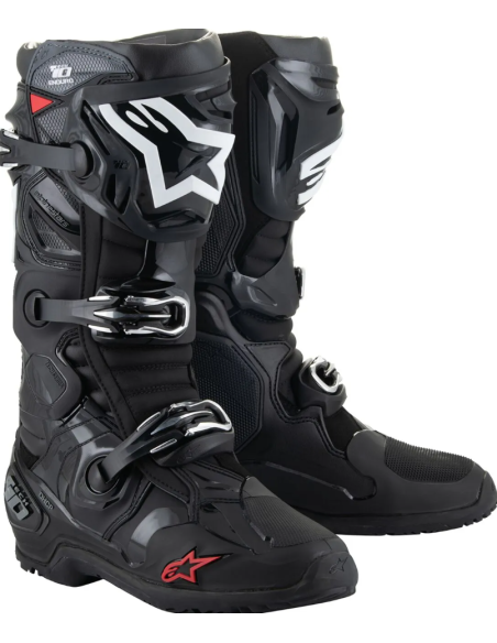 ALPINESTARS TECH 10 ENDURO BLACK CROSS MOTO BOOTS
