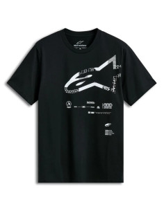 ALPINESTARS ФУТБОЛКА GEOGRAFICA CSF ЧЕРНАЯ
