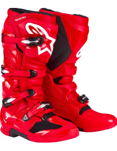 ALPINESTARS TECH 7 BRIGHT RED CROSS-COUNTRY MOTO BOOTS