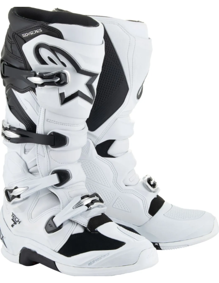 ALPINESTARS TECH 7 BLACK/WHITE KROSINIAI MOTO BATAI