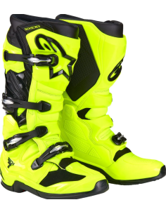 ALPINESTARS TECH 7 BLACK/FLUORESCENT YELLOW CROSS MOTO BOOTS