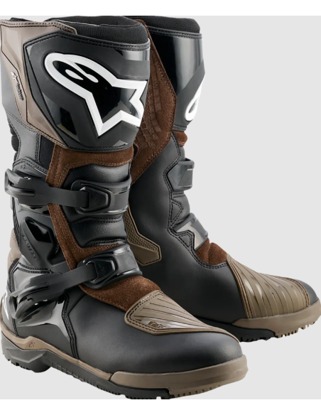 ALPINESTARS COROZAL ADVENTURE DRYSTAR BLACK/BROWN CROSS MOTO BOOTS