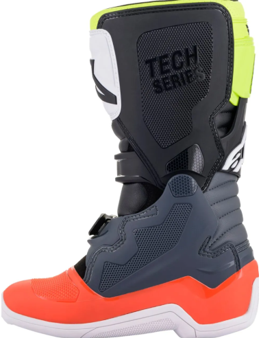 ALPINESTARS ДЕТСКИЕ КРОССОВКИ TECH 7S ЧЕРНЫЙ/КРАСНЫЙ/БЕЛЫЙ/ЖЕЛТЫЙ/СЕРЫЙ