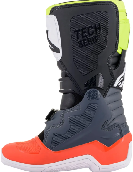 ALPINESTARS ДЕТСКИЕ КРОССОВКИ TECH 7S ЧЕРНЫЙ/КРАСНЫЙ/БЕЛЫЙ/ЖЕЛТЫЙ/СЕРЫЙ