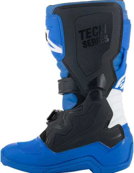 ALPINESTARS KIDS TECH 7S BLACK/BLUE/WHITE CROSS MOTO SHOES