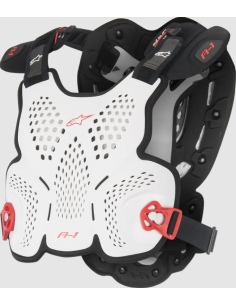 ALPINESTARS A-1 ROOST BLACK/RED/WHITE MOTO ARMOUR
