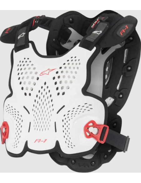 ALPINESTARS A-1 ROOST BLACK/RED/WHITE MOTO ARMOUR