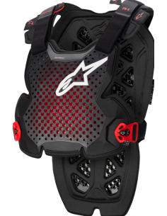 ALPINESTARS A-1 PRO BLACK/GRAY/RED MOTO ŠARVAI