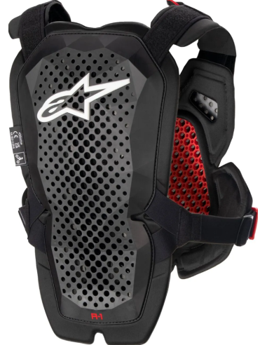 ALPINESTARS A-1 PRO BLACK/GRAY/RED MOTO ARMOUR