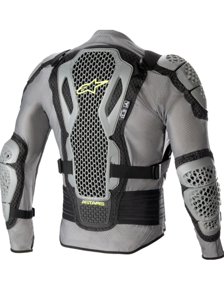 ALPINESTARS BIONIC ACTION V2 BLACK/GRAY/FLUORESCENT YELLOW MOTO ARMOUR