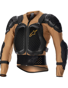 ALPINESTARS BIONIC ACTION V2 BLACK/TAN MOTO ARMOUR