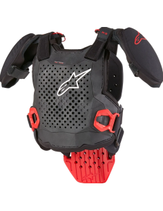 ALPINESTARS CHILDREN'S A5 S V2 BLACK/RED MOTO ARMOUR