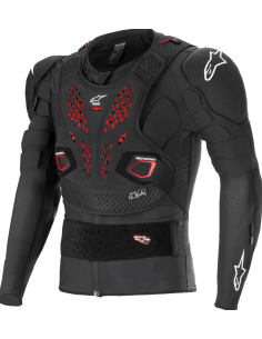 ALPINESTARS BIONIC PRO V3 PLASMA BLACK/RED/WHITE MOTO ARMOUR