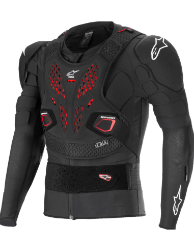 ALPINESTARS BIONIC PRO V3 PLASMA BLACK/RED/WHITE MOTO ŠARVAI