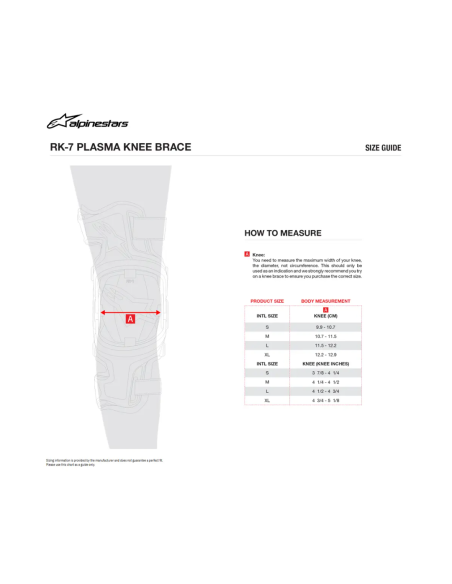 ALPINESTARS SUPERTECH RK-10 PLASMA BRACES KNEE MOTO PROTECTION
