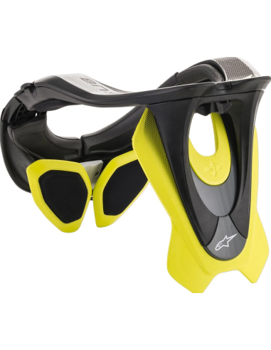 ALPINESTARS BIONIC BLACK/FLUORESCENT YELLOW NECK GUARD