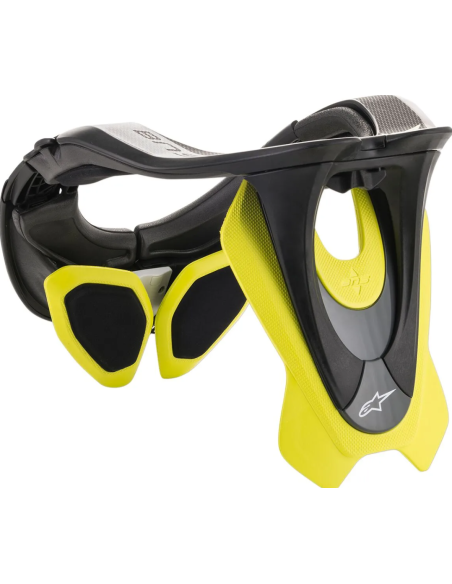 ALPINESTARS BIONIC BLACK/FLUORESCENT YELLOW NECK GUARD