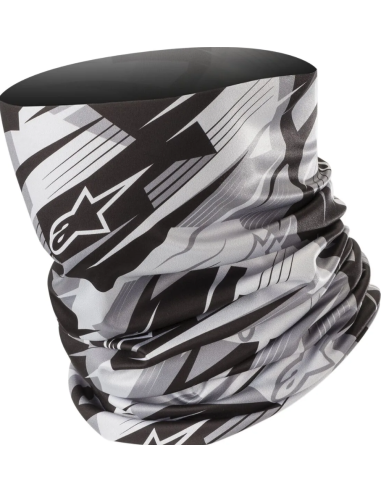 ALPINESTARS ШАРФ-ТРУБА ЧЕРНОГО/СВЕТЛО-СЕРОГО ЦВЕТА