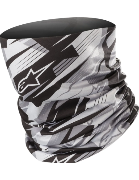 ALPINESTARS ШАРФ-ТРУБА ЧЕРНОГО/СВЕТЛО-СЕРОГО ЦВЕТА
