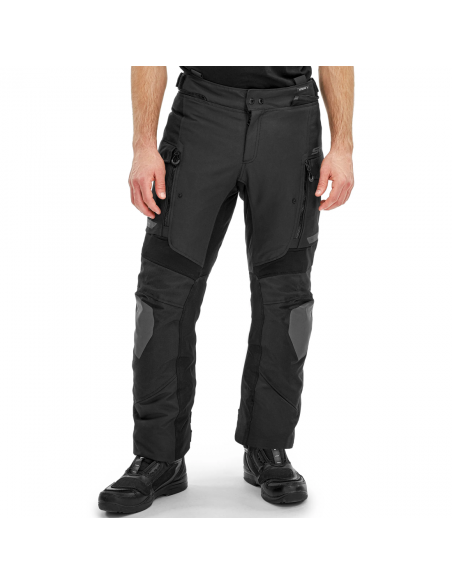 SHIMA DUNE BLACK MOTO TROUSERS