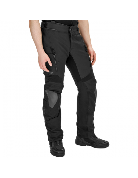 SHIMA DUNE BLACK MOTO TROUSERS
