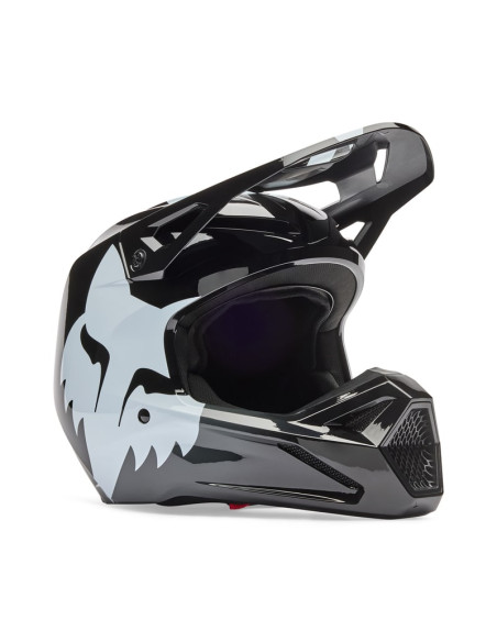 FOX ДЕТСКИЙ МОТОШЛЕМ V1 SHIELD BLACK CROSS