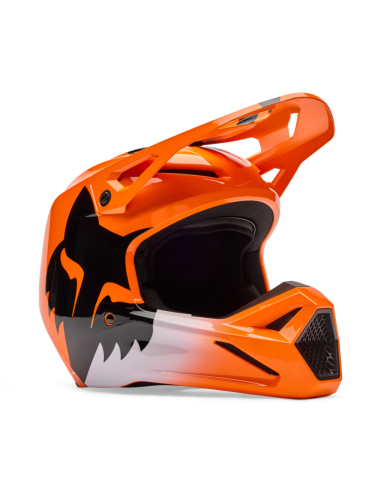 FOX VAIKIŠKAS V1 SHIELD FLUO ORANGE KROSINIS MOTO ŠALMAS