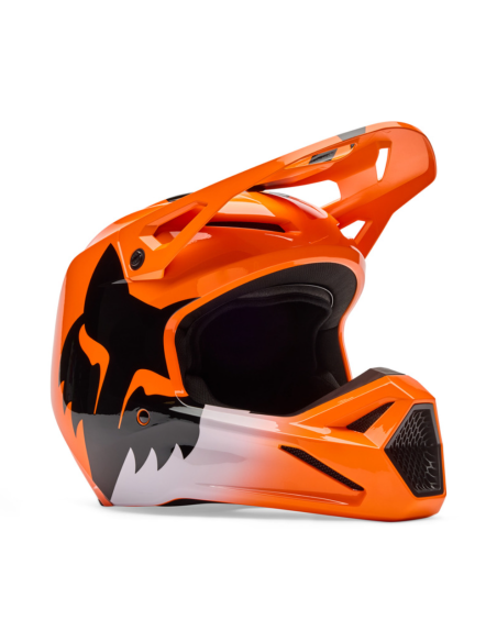 FOX VAIKIŠKAS V1 SHIELD FLUO ORANGE KROSINIS MOTO ŠALMAS