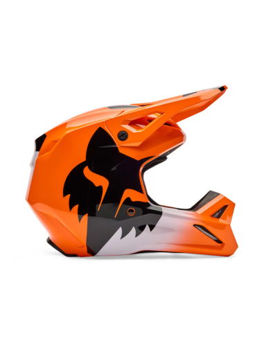 FOX VAIKIŠKAS V1 SHIELD FLUO ORANGE KROSINIS MOTO ŠALMAS