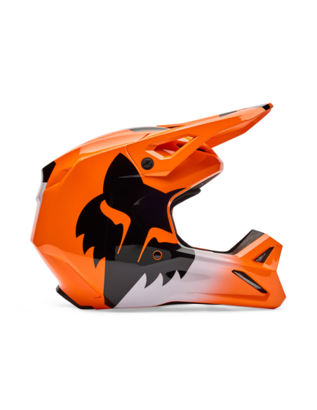 FOX VAIKIŠKAS V1 SHIELD FLUO ORANGE KROSINIS MOTO ŠALMAS