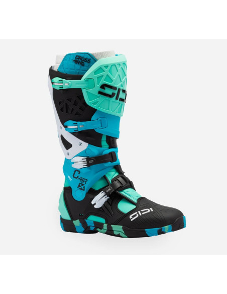 SIDI CROSSAIR X CYAN MOTO SHOES