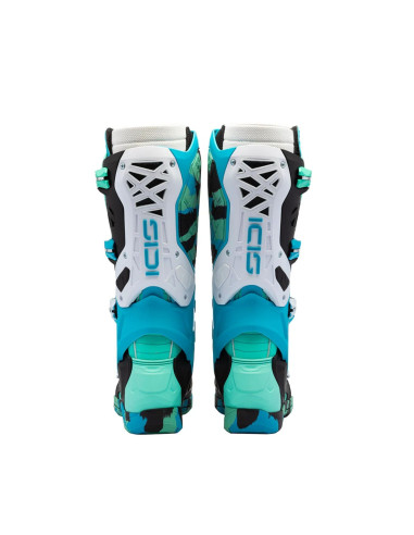 SIDI CROSSAIR X CYAN MOTO SHOES