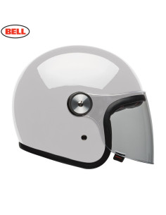 BELL RIOT WHITE ATVIRAS MOTO ŠALMAS