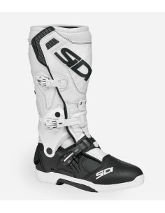 SIDI CROSSAIR BLACK/WHITE MOTO SHOES