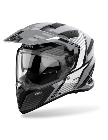 AIROH BANDIT SPICY GREY GLOSS ADVENTURE MOTO HELMET
