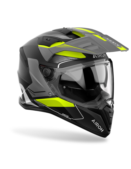 AIROH BANDIT TUNE YELLOW MATT ADVENTURE MOTO HELMET
