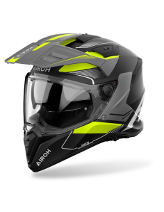 AIROH BANDIT TUNE YELLOW MATT ADVENTURE MOTO HELMET