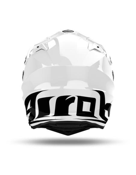 AIROH COMMANDER 2 WHITE GLOSS ADVENTURE MOTO HELMET